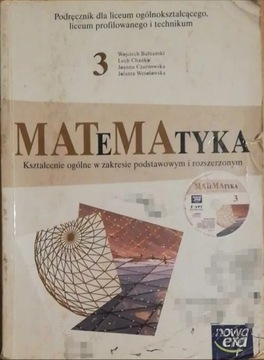 Matematyka 3; Wojciech Babiński; Nowa Era