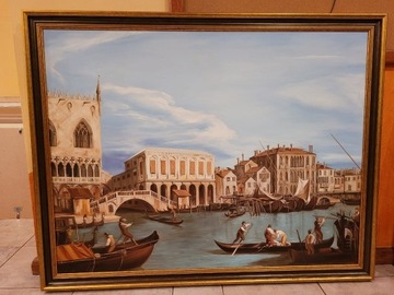 Obraz, olej na płótnie, duży 143 x 113 cm
