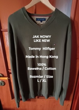 Tommy Hilfiger  Męski sweter bawełniany, Roz. L/XL