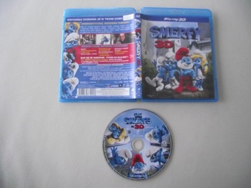 SMERFY ,film Blu-Ray + Blu-Ray 3D ,jak nowa