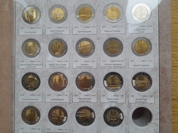 5zł komplet 19 monet od 2014-2023 - ODKRYJ POLSKĘ