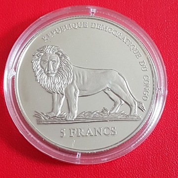 Demokratyczna Republika Kongo 5 franków 2004