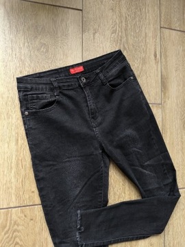 Spodnie jeansowe damskie z wysokim stanem L 40 