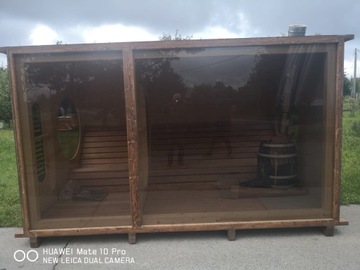 Sauna ogrodowa, ruska bania, beczka AlaskaLux3,60 