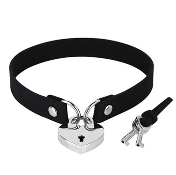 Choker DOLLSKILL serce kłódka goth killstar