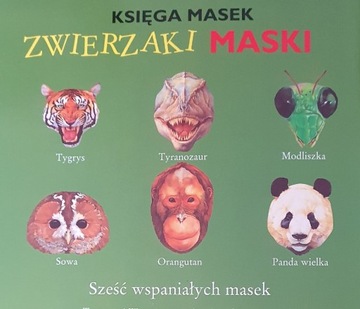 Księga masek - zwierzaki maski - maski dla dzieci