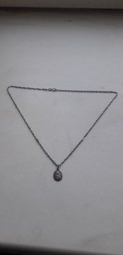Srebrny łańcuszek z medalikiem pr.925