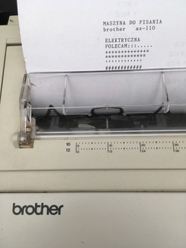 maszyna do pisania BROTHER AX-110 elektryczna 1984