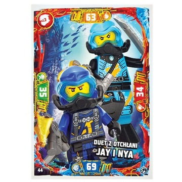 KARTA  NR 44 LEGO NINJAGO seria 7 SEABOUND