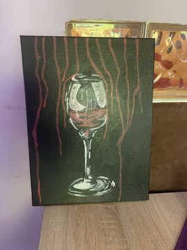 Obraz kieliszek wina