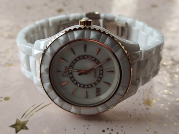 Zegarek damski biały ,, Dior"