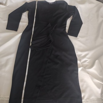 Sukienka ołówkowa midi  czarna rozmiar L