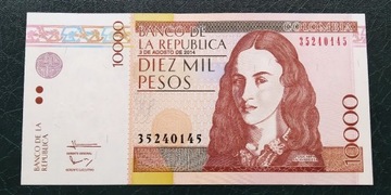 Kolumbia 1000 pesos 2014 UNC