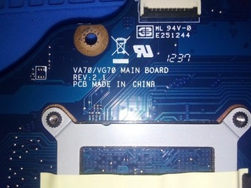 Płyta główna do laptopa VA70/VG70 Stan Nieznany
