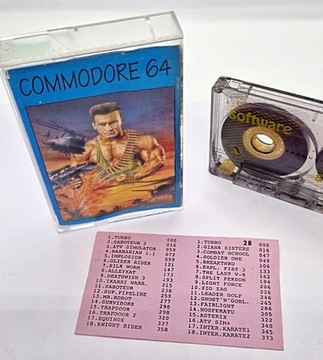 Commodore C-64 - kaseta z grami