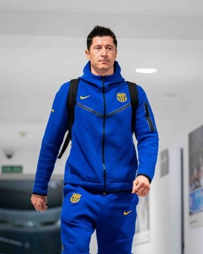 NIKE FC Barcelona Tech Fleec bluza (M) Lewandowski