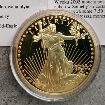 LIBERTY 1933 Replika Złotego Orła GOLD EAGLE 