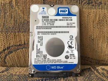 WD5000LPCX 500GB SATA III 2,5" 16MB 