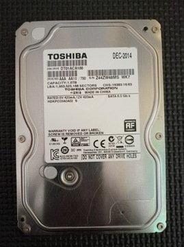 Dysk twardy Toshiba DT01ACA DT01ACA100 1TB