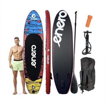 Deska SUP 135KG dmuchana Enero 300X76X15 BLACK SET