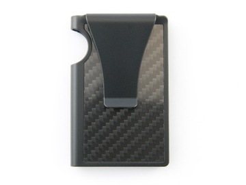 Portfel Carbon Aluminiowy Cienki Etui Karty RFID