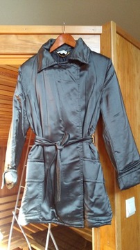 Płaszcz szlafrokowy Blumarine M/L srebrny 