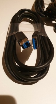 Kabel USB 3.0 Dell A/B do skaner, drukarka, hub 3