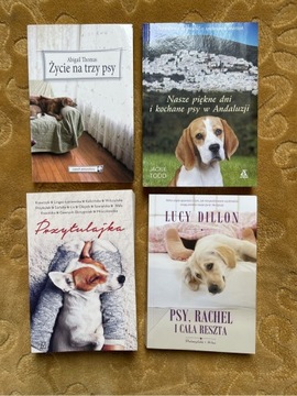 Zestaw 4 książek dla miłośników psów, psy .