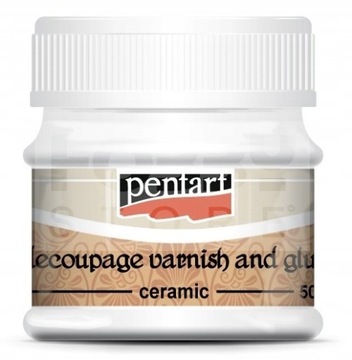 Klej i lakier do ceramiki - Pentart - 50 ml