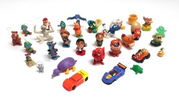Figurki zabawki karty Kinder McDonald Jurassic