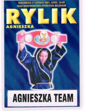 Agnieszka RYLIK - karta walk + identyfikator 2001r