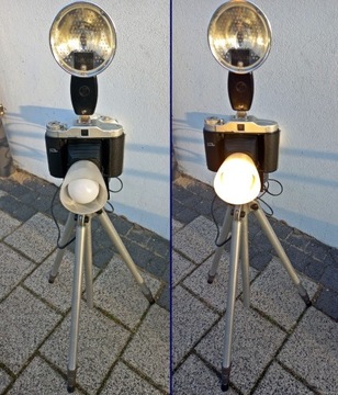 Unikatowa lampa led z aparatu mieszkowego Franka 