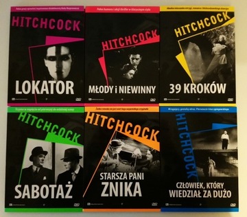 ALFRED HITCHCOCK - KOLEKCJA -WCZESNE FILMY 6 x DVD