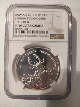 20 zł. 1997 Jelonek Rogacz - NGC PF69