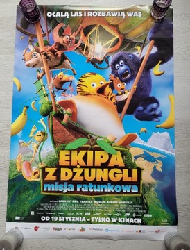 Plakat kinowy z filmu bajki Ekipa z dżungli bajka