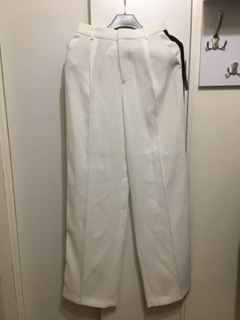 Szerokie spodnie Zara z lampasami