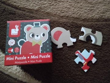 Mini puzzle janod 12 elementów 