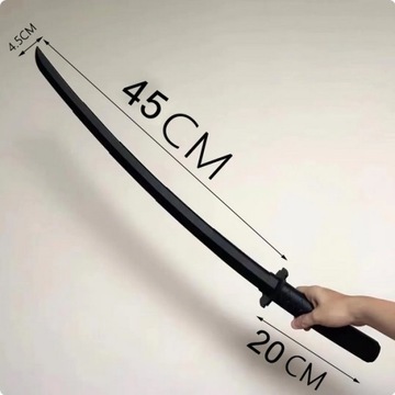 3D nóż grawitacyjny Katana składana różowa 70cm 