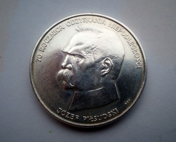 50000 zł złotych Polska 1988 srebro Piękna stan