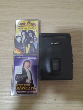 Odtwarzacz Walkman Sharp JC-180H + 2 kasety