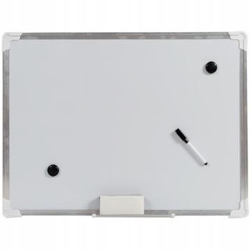 Biała tablica magnetyczna 45 x 60 cm