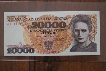 20000zł - 1989 rok - seria AP - stan 1/UNC