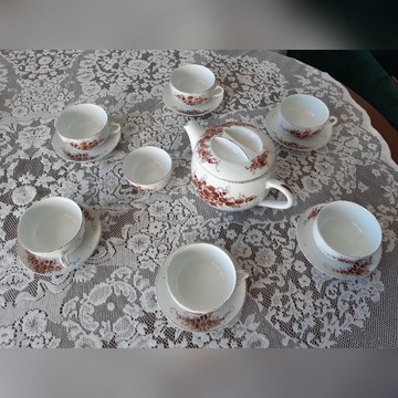 Vintage Polish Porcelain Tea Set 1987, Ciechocinek