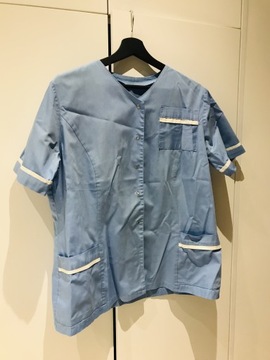 Scrubsy, Bluza medyczna niebieska/ turkusowa, odzież medyczna, M