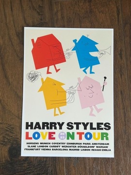 plakat A4 kodak love on tour harry styles