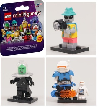 LEGO 71046 - Minifigurki s.26 - 3 sztuki: turysta+miłośnik ufo+odkrywczyni