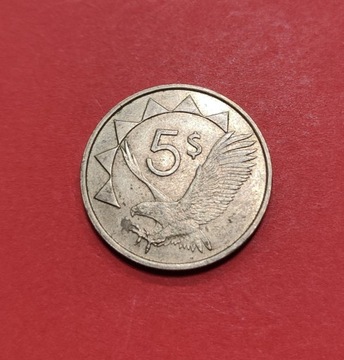 Moneta 5 dolarów 1993, Namibia