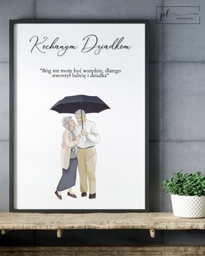 Personalizowany plakat A3 - Dzień Babci i Dziadka