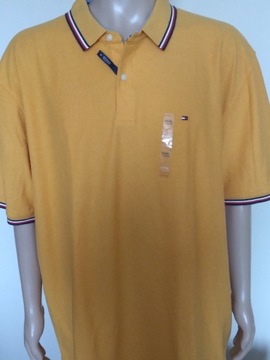 TOMMY HILFIGER KOSZULKA POLO MĘSKA 3XL MIODOWA