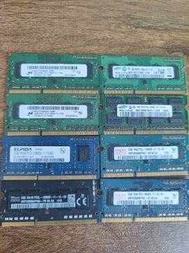 Pamięć DDR3 LAPTOP 2GB SAMSUNG HYNIX ELPIDA 